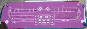  Plaza Casino Las Vegas authentic Craps Layout table Felt for sale 