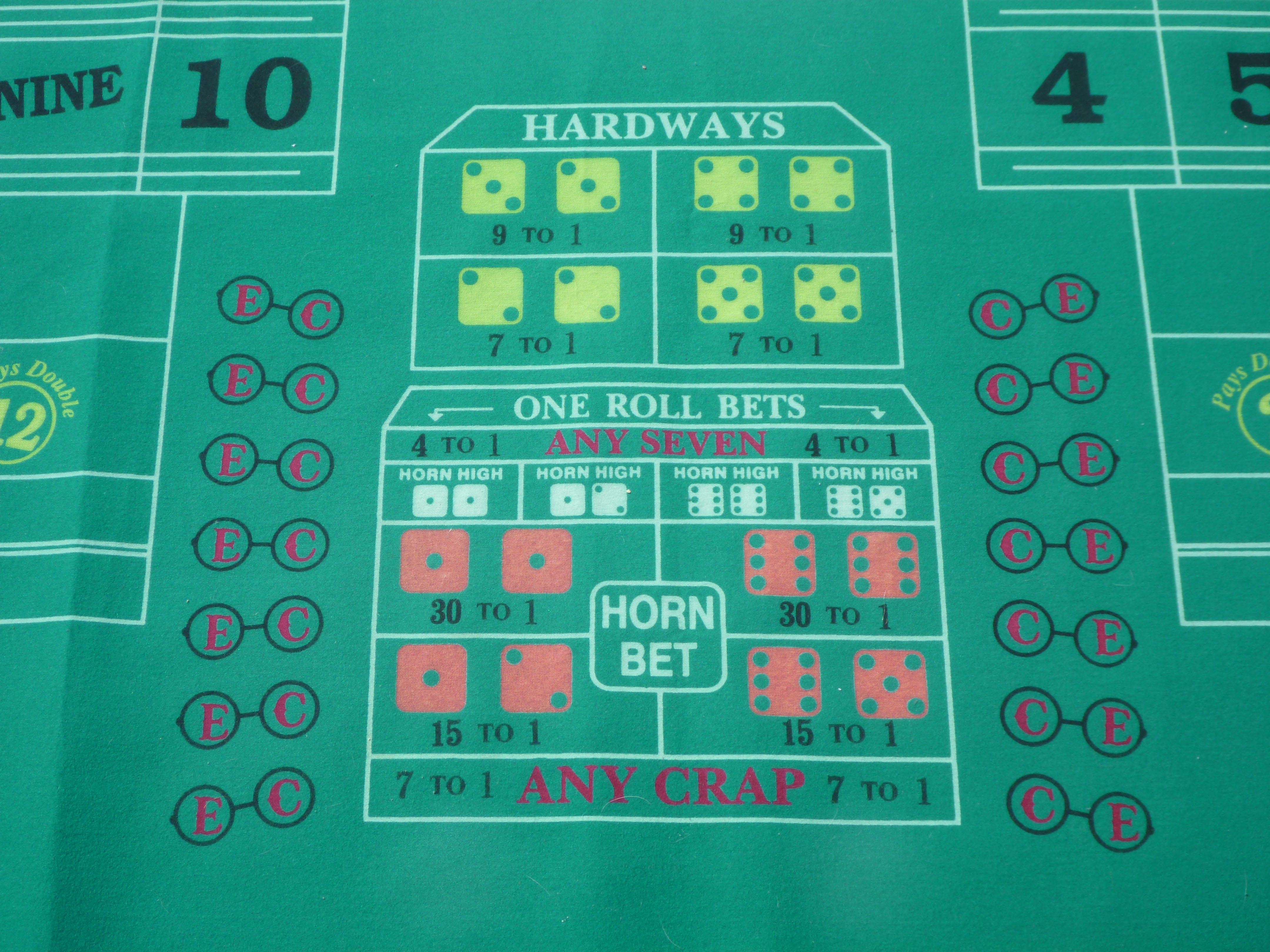 Craps table design