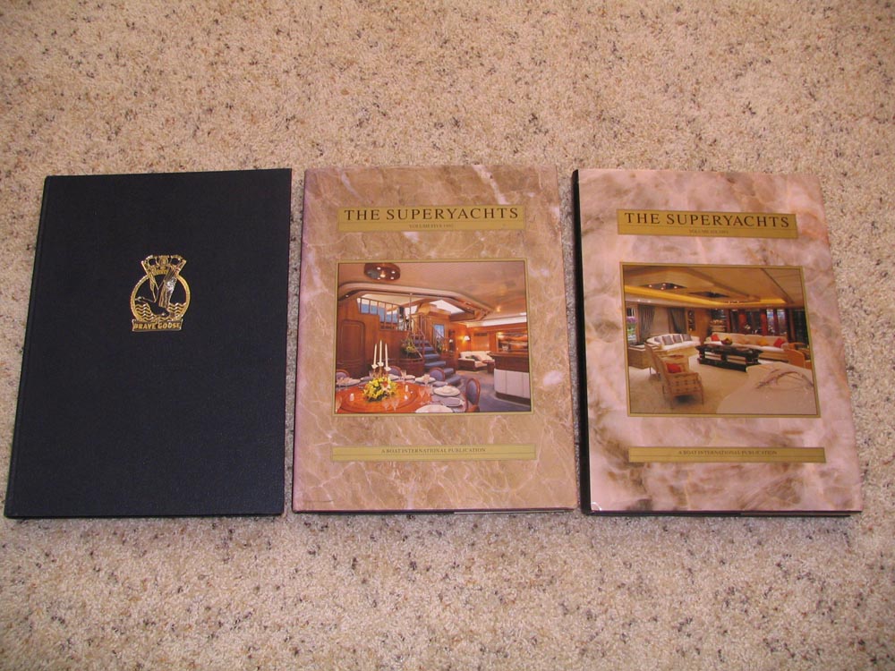  RARE COMPLETE SUPERYACHTS MEGAYACHTS BOOK COLLECTION 