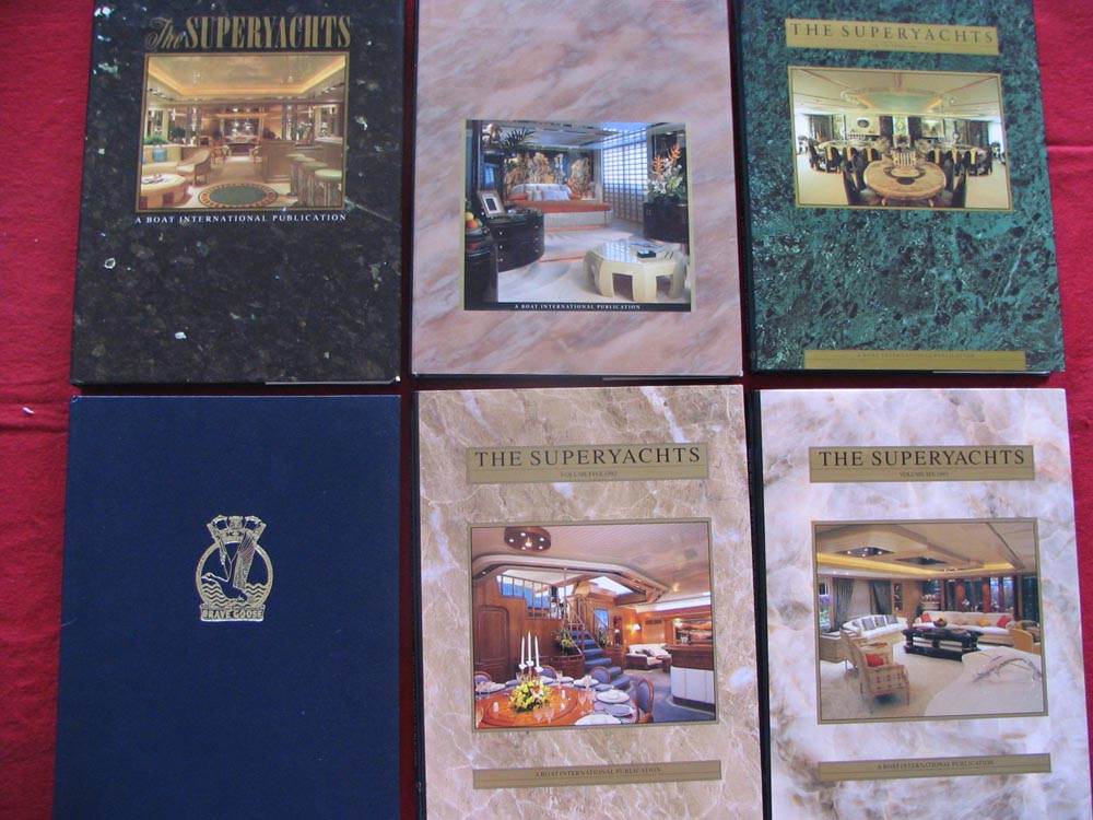  RARE COMPLETE SUPERYACHTS & MEGAYACHTS BOOK COLLECTION 