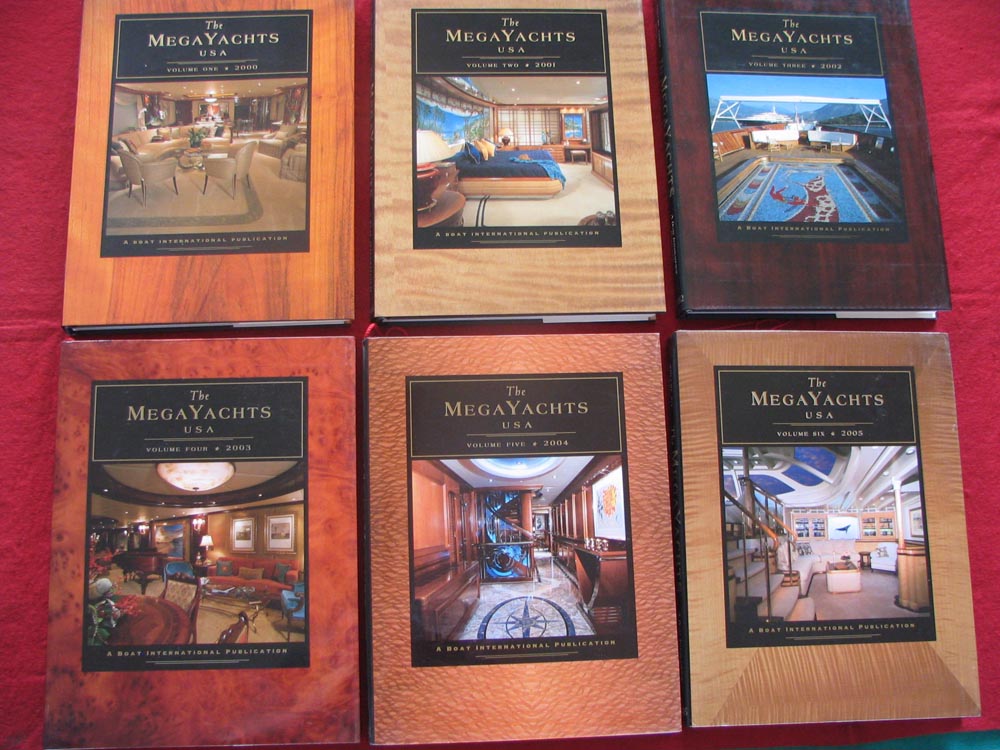  RARE COMPLETE SUPERYACHTS & MEGAYACHTS BOOK COLLECTION 